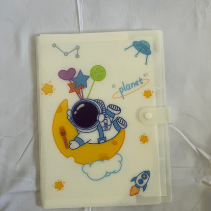 File Folder 5 Pockets - Cute Unicorn Letter A4 Accordion Expanding File Paper Document Organizer Tabs with Cover