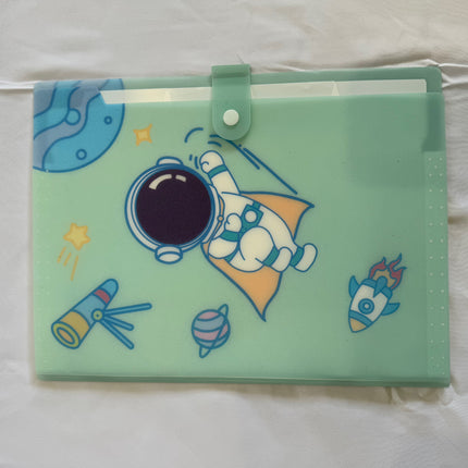 File Folder 5 Pockets - Cute Unicorn Letter A4 Accordion Expanding File Paper Document Organizer Tabs with Cover