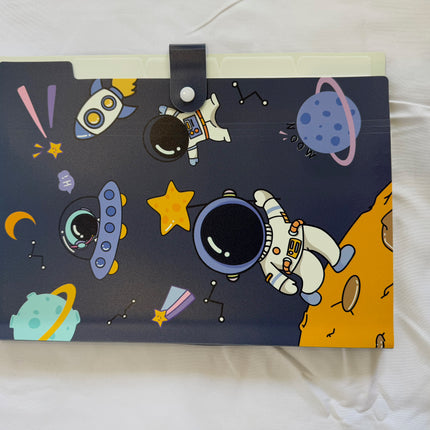 File Folder 5 Pockets - Cute Unicorn Letter A4 Accordion Expanding File Paper Document Organizer Tabs with Cover