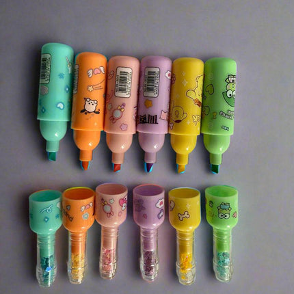 Cute Glitter Bottle Shape Highlighter - Kids Love Gifts
