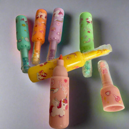 Cute Glitter Bottle Shape Highlighter - Kids Love Gifts