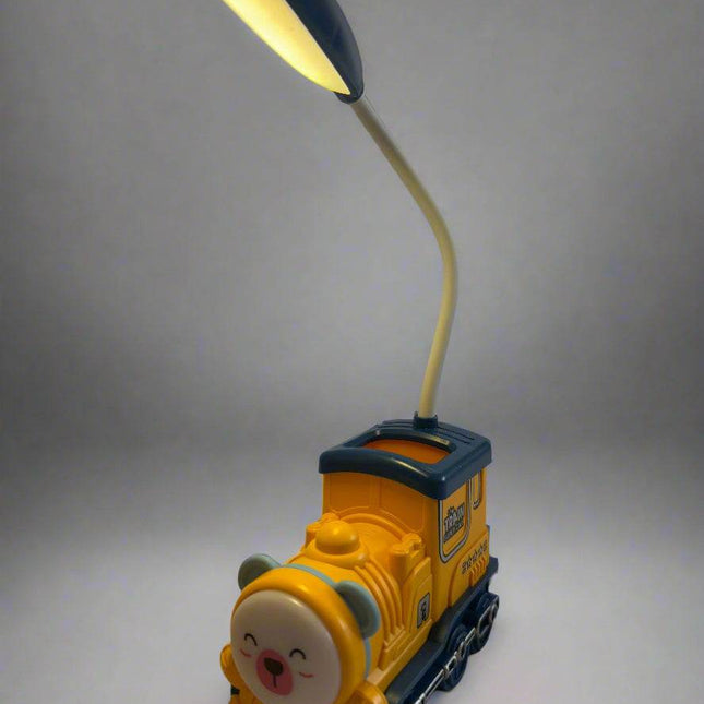 Train Engine storage pencil/pens study lamp with night light - Kids Love Gifts