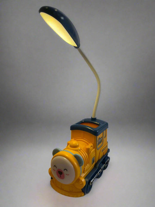 Train Engine storage pencil/pens study lamp with night light - Kids Love Gifts