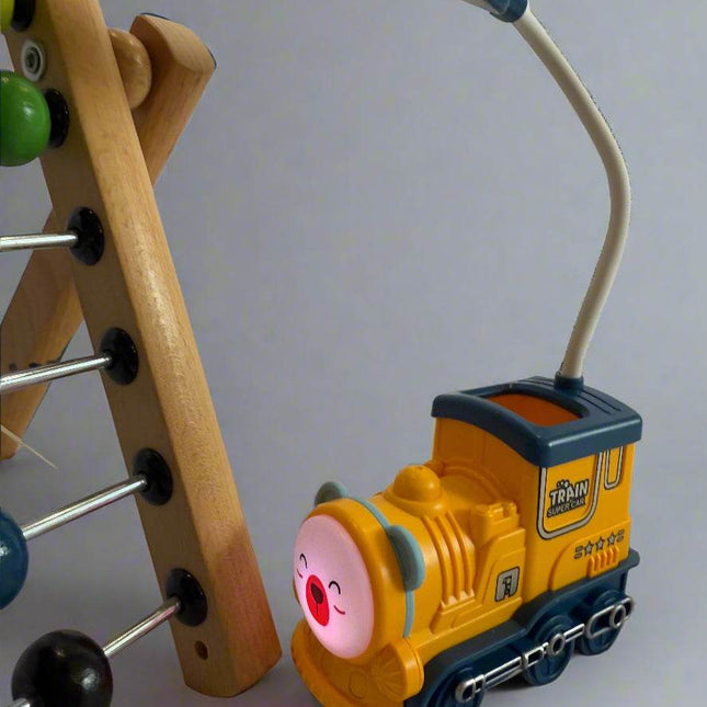 Train Engine storage pencil/pens study lamp with night light - Kids Love Gifts