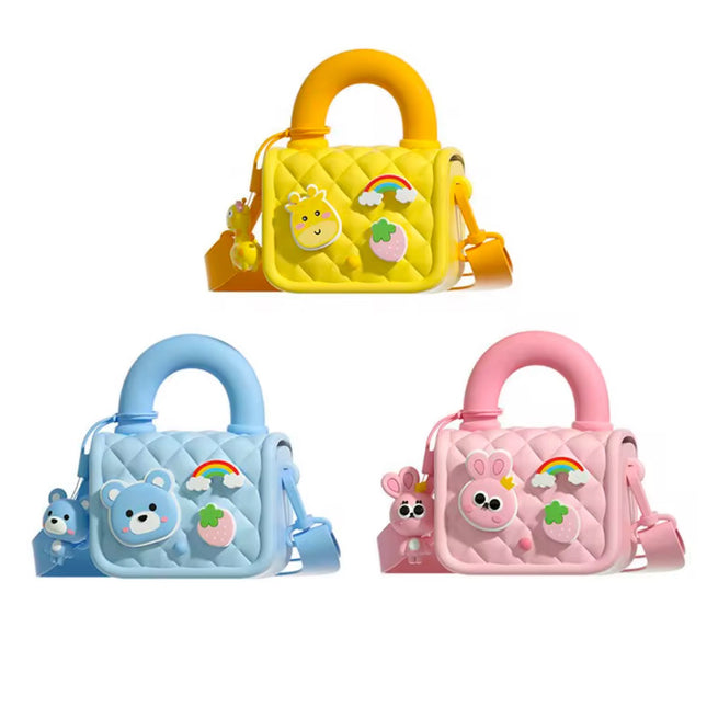Soft Silicone Stylish Handbag Cross Body Purse For Girls