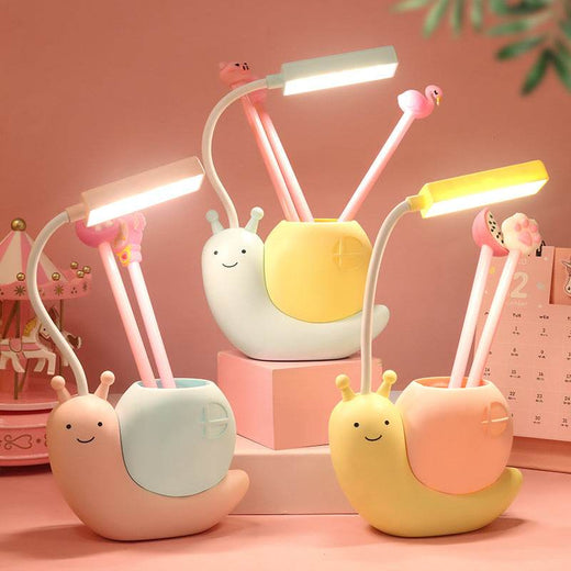 Snail Storage pencil/pens Study Lamp - Kids Love Gifts