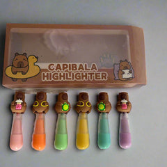 Capybara-shaped highlighter – cute kids’ stationery item